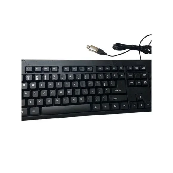 iMicro KB-US0803 104-Key Wired USB English Keyboard Black - Picture 3 of 15